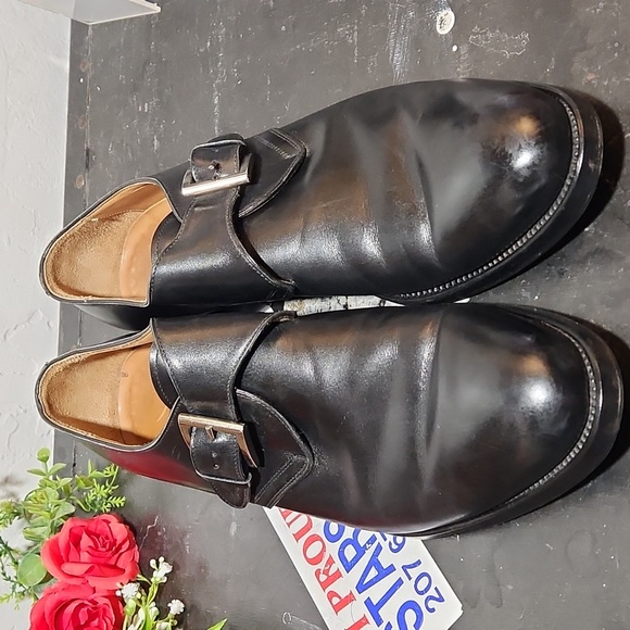 FRANCESCHETTI Leather Monk Strap Dress Shoe NO Written Size - Picture 10 of 15